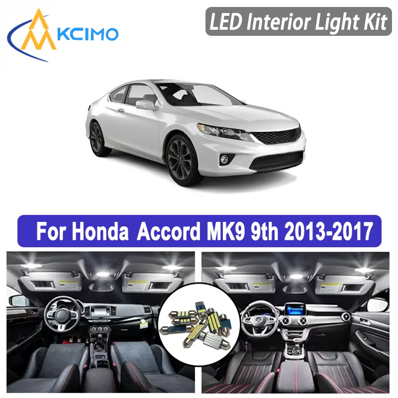 LED Interior Light Kit For Honda Accord MK9 9th 2013-2017 Dome Map Lamp White Blue Car Accessories Super Bright
LED Interior Light Kit For Honda Accord MK9 9th 2013-2017 Dome Map Lamp White Blue Car Accessories Super Bright