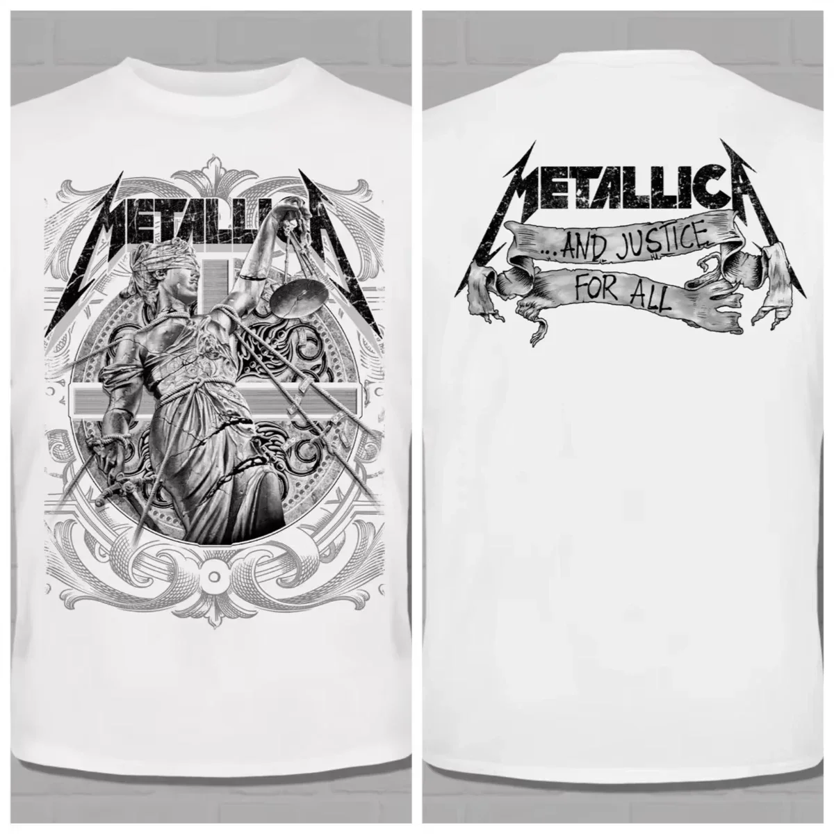 METALLICAT BAND AND JUSTICE FOR ALL WHITE T-SHIRT Men Fashion American Street Hip Hop Rock Band Short Sleeve Girl
METALLICAT BAND AND JUSTICE FOR ALL WHITE T-SHIRT Men Fashion American Street Hip Hop Rock Band Short Sleeve Girl