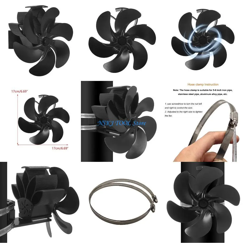 L8RC DY2006X 5 Blade Heat Powered Stove Fan Upgrade Buring Stove Top Fans
L8RC DY2006X 5 Blade Heat Powered Stove Fan Upgrade Buring Stove Top Fans