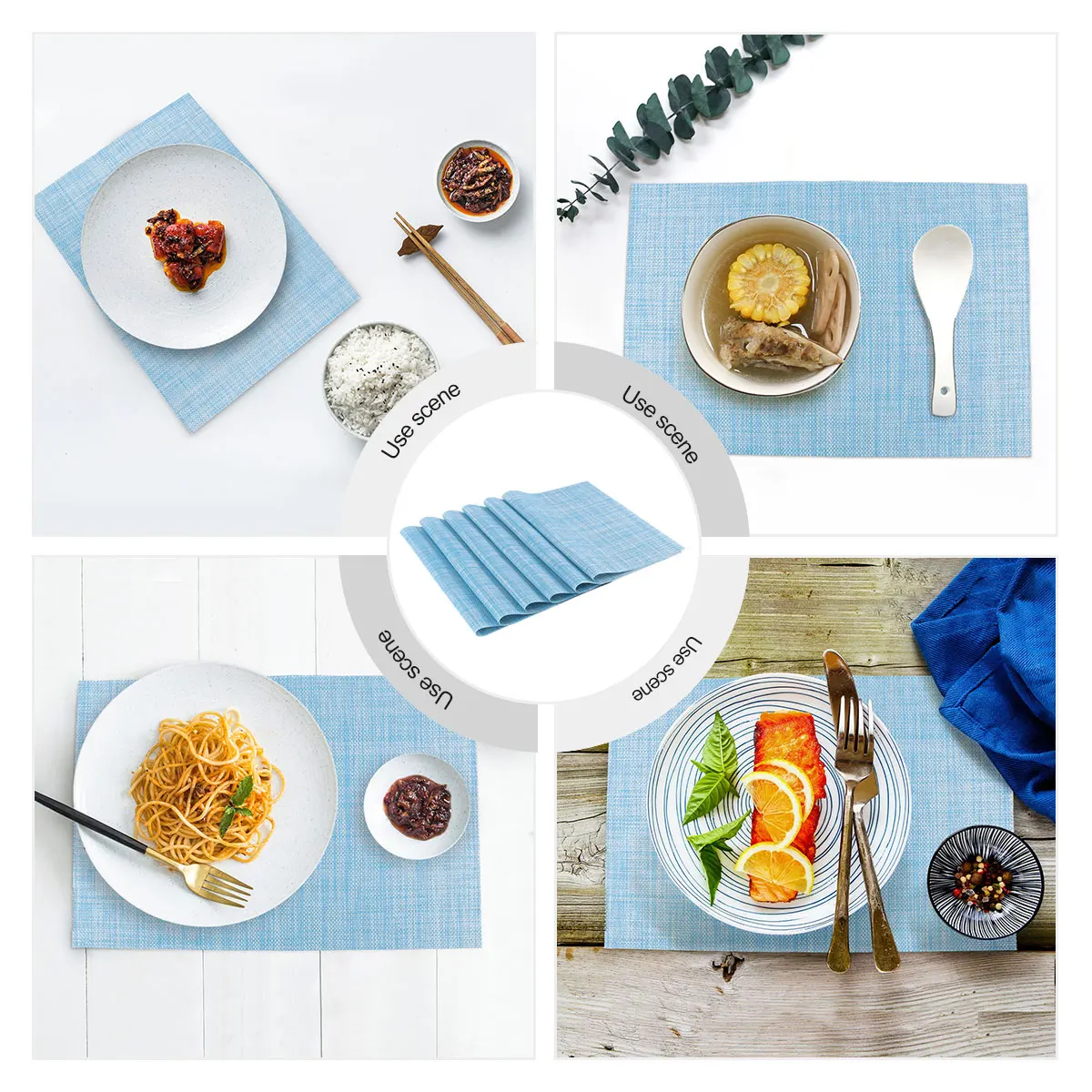 6 Pcs Placemats Heat Resistant Skid Proof Tableware Mat Table Placemats Protective Cover for Home Hotel Restaurant Use
6 Pcs Placemats Heat Resistant Skid Proof Tableware Mat Table Placemats Protective Cover for Home Hotel Restaurant Use