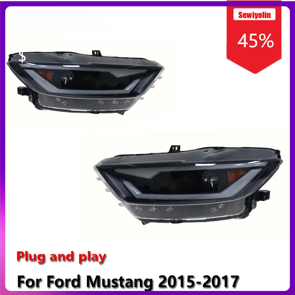 Автомобильные светодиодные лампы Sewiyolin в сборе для Ford Mustang 2015-2017, противотуманные фары DRL, стоп-сигнал поворота
Автомобильные светодиодные лампы Sewiyolin в сборе для Ford Mustang 2015-2017, противотуманные фары DRL, стоп-сигнал поворота