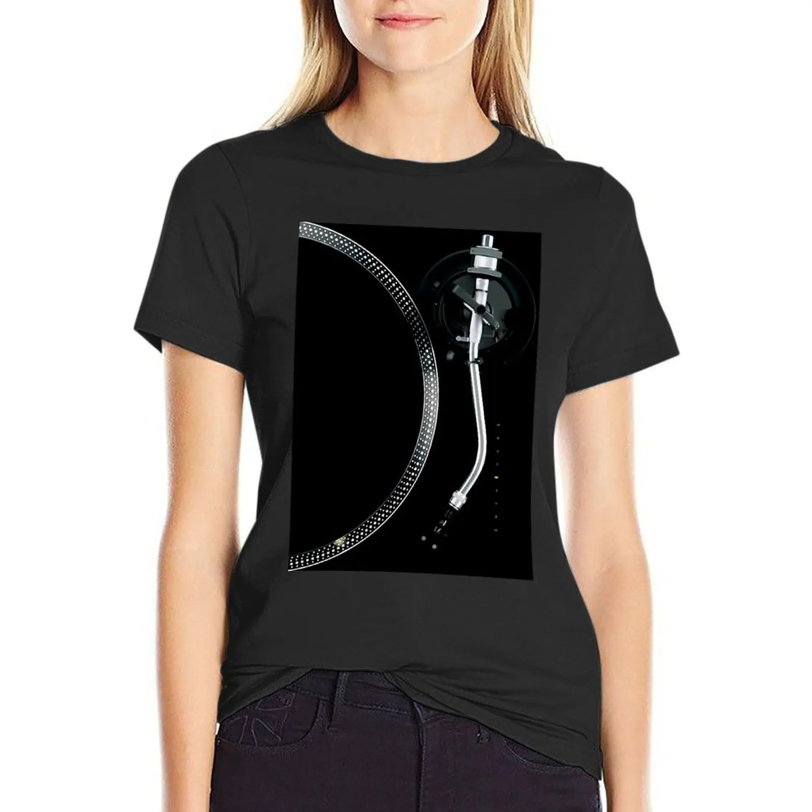 Turntable Tone Arm And Platter T-Shirt vintage clothes summer clothes funnys rock and roll t shirts for Women
Turntable Tone Arm And Platter T-Shirt vintage clothes summer clothes funnys rock and roll t shirts for Women
