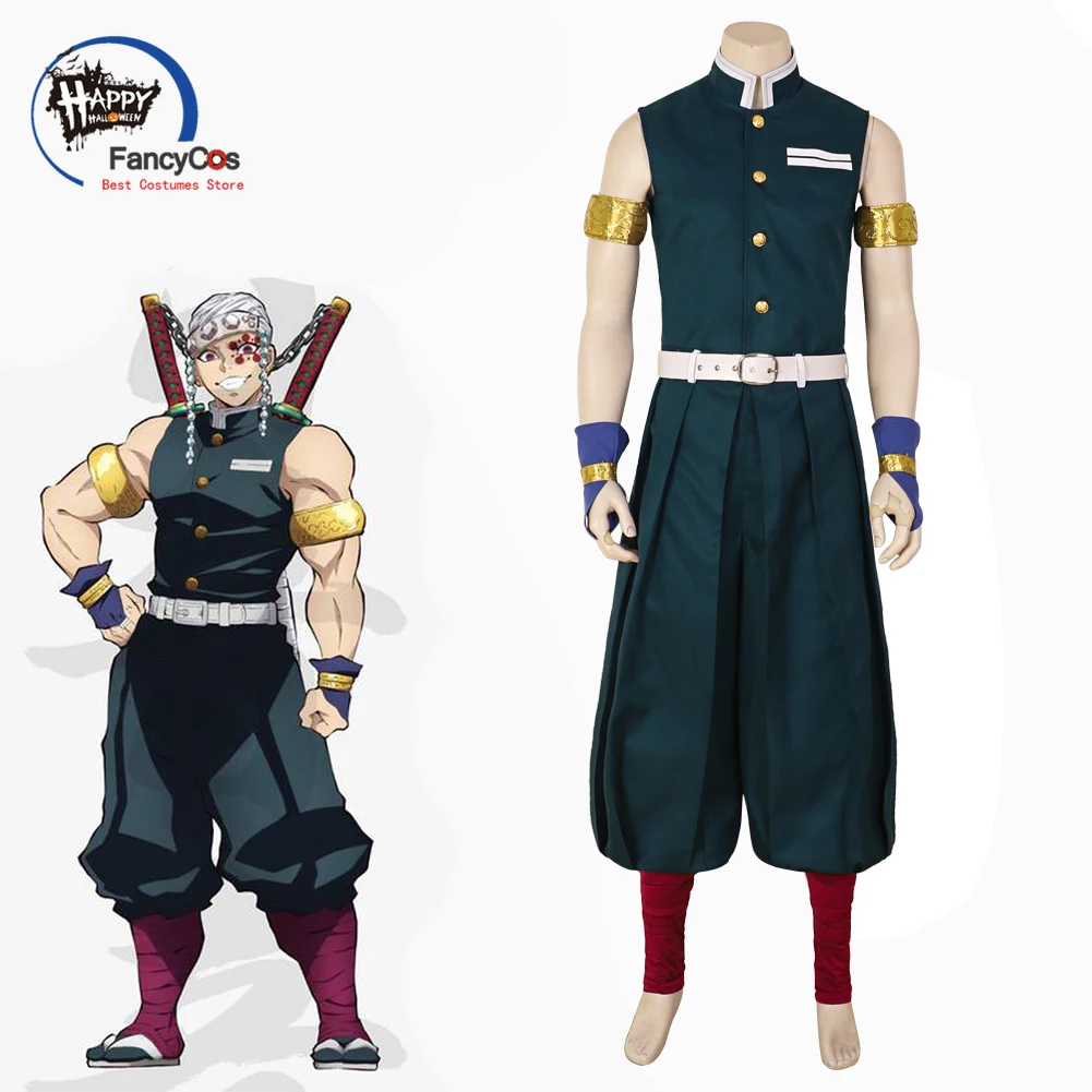 Anime Demon Slayer Season 2 Uzui Tengen Cosplay Costume Kimetsu No Yaiba Dark Blue Suit Halloween Carnival
Anime Demon Slayer Season 2 Uzui Tengen Cosplay Costume Kimetsu No Yaiba Dark Blue Suit Halloween Carnival