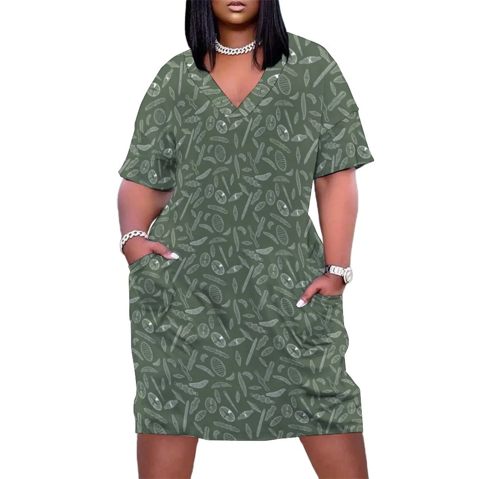 diatom tiled lineart - white Loose Pocket Dress Woman's evening dress Women's summer long dress summer 2025 women
diatom tiled lineart - white Loose Pocket Dress Woman's evening dress Women's summer long dress summer 2025 women