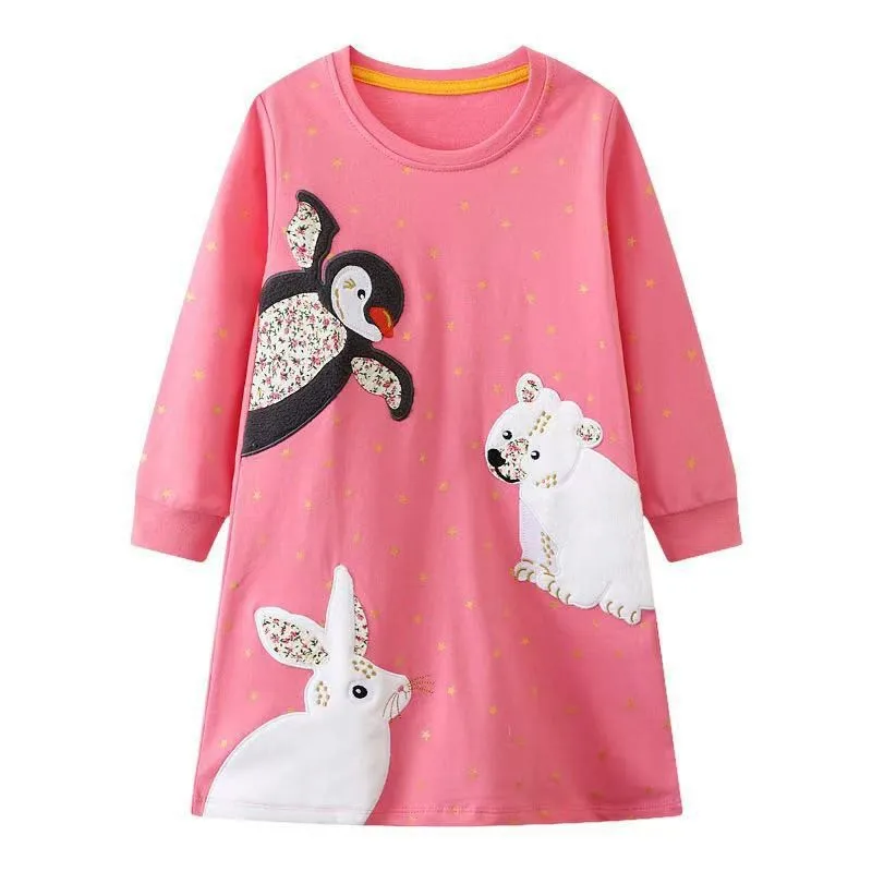 Autumn Winter Girls' Dress New Fashionable Girls' Dress Cartoon Long Sleeve Girls' Long Dress Live
Autumn Winter Girls' Dress New Fashionable Girls' Dress Cartoon Long Sleeve Girls' Long Dress Live