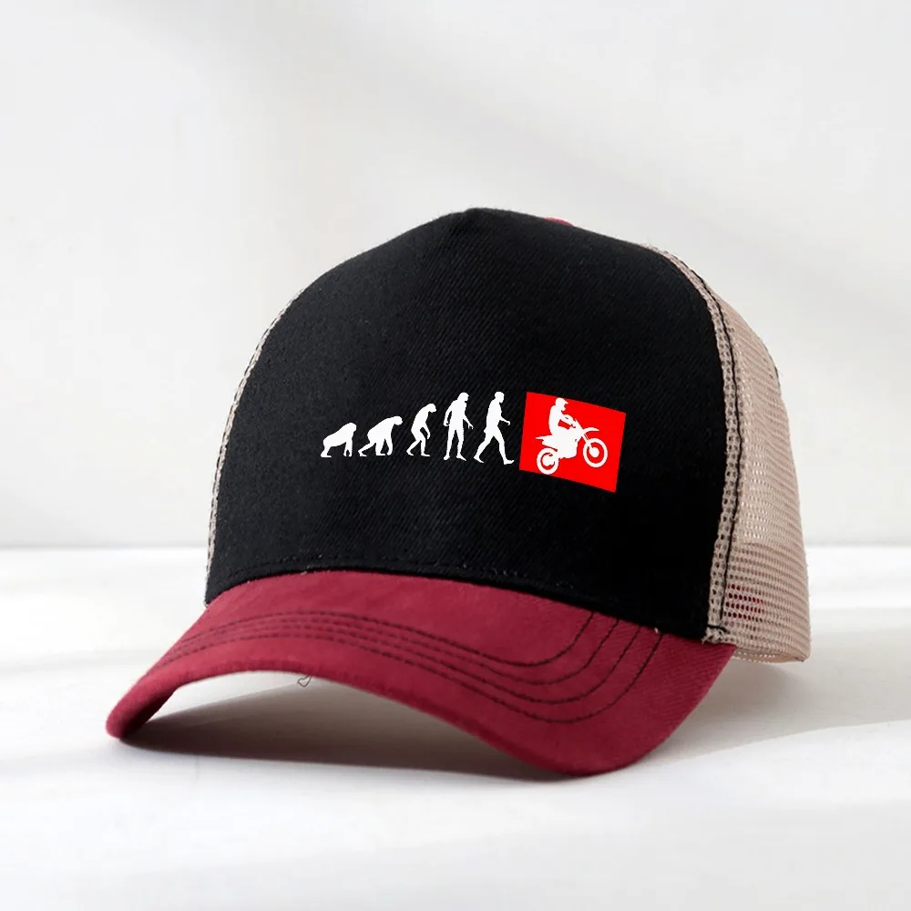 Human Evolution Motocross hat Unisex Design moto Riding Baseball Cap outdoor Gift Summer Mesh Breathable hat Casquette Gorras
Human Evolution Motocross hat Unisex Design moto Riding Baseball Cap outdoor Gift Summer Mesh Breathable hat Casquette Gorras