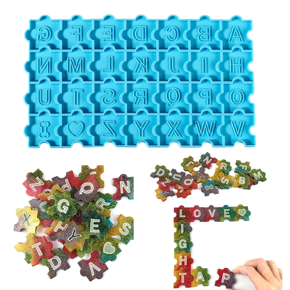 Английский алфавит пазл искусственная буква брелок ювелирные изделия Подвески силиконовая форма для DIY смолы ремесла Литье инструменты
Английский алфавит пазл искусственная буква брелок ювелирные изделия Подвески силиконовая форма для DIY смолы ремесла Литье инструменты