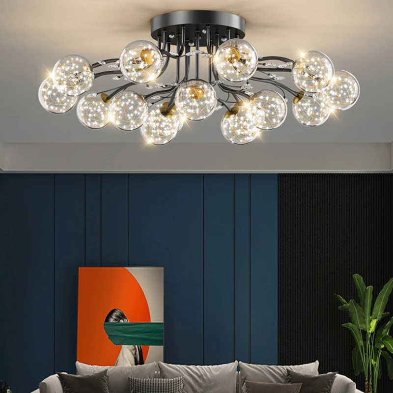 Luxury Glass Ball Ceiling Chandelier Modern LED Starry Chandelier for Living Room Shop Indoor Decor Gold Bedroom Ceiling Light
Luxury Glass Ball Ceiling Chandelier Modern LED Starry Chandelier for Living Room Shop Indoor Decor Gold Bedroom Ceiling Light