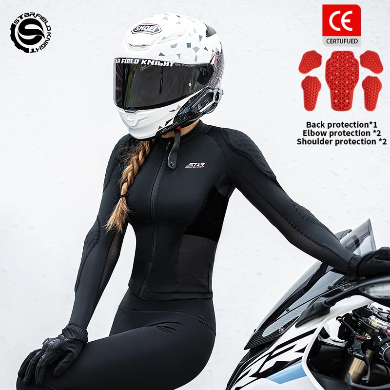 SFK Women's Motorcycle Jacket Riding Soft Armor Clothing Slim Fit Summer Breathable With CE Body Protective Gears Accessories
SFK Women's Motorcycle Jacket Riding Soft Armor Clothing Slim Fit Summer Breathable With CE Body Protective Gears Accessories