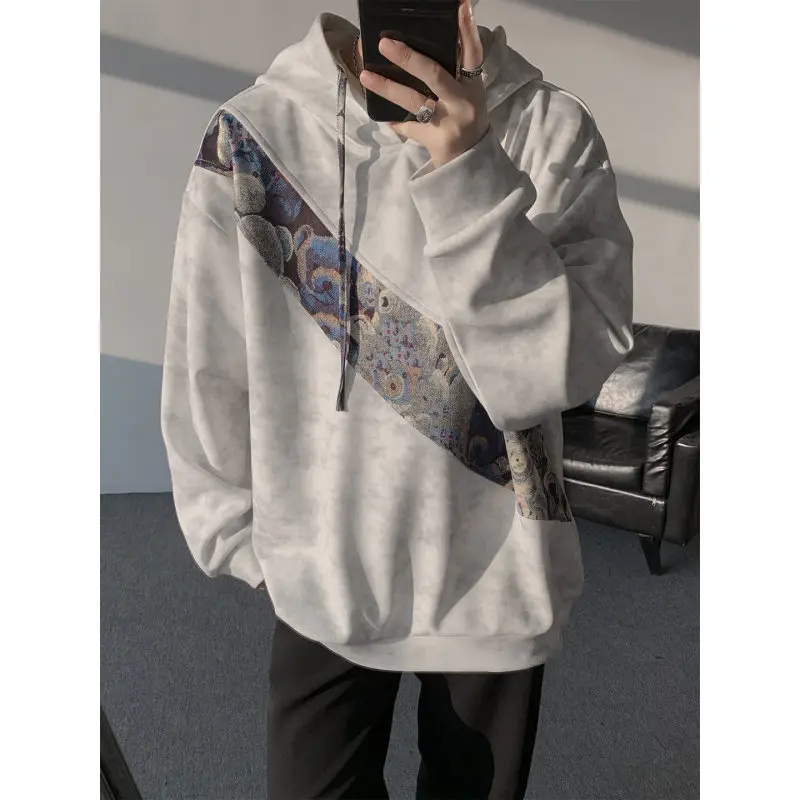 Мужская толстовка American Sle Heavyweight Hoodie: весенняя, в стиле High Street, с асимметричными вставками, на молнии, свитшот-куртка
Мужская толстовка American Sle Heavyweight Hoodie: весенняя, в стиле High Street, с асимметричными вставками, на молнии, свитшот-куртка