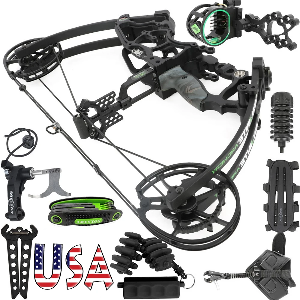 Dual-Use Compound Bow High-Performance Steel Ball & Arrow Kit 30-70LBS Adjustable 80% Let-off 340FPS Right/Left Hand Outdoor Hunting Shooting Target Archery Accessories
Dual-Use Compound Bow High-Performance Steel Ball & Arrow Kit 30-70LBS Adjustable 80% Let-off 340FPS Right/Left Hand Outdoor Hunting Shooting Target Archery Accessories