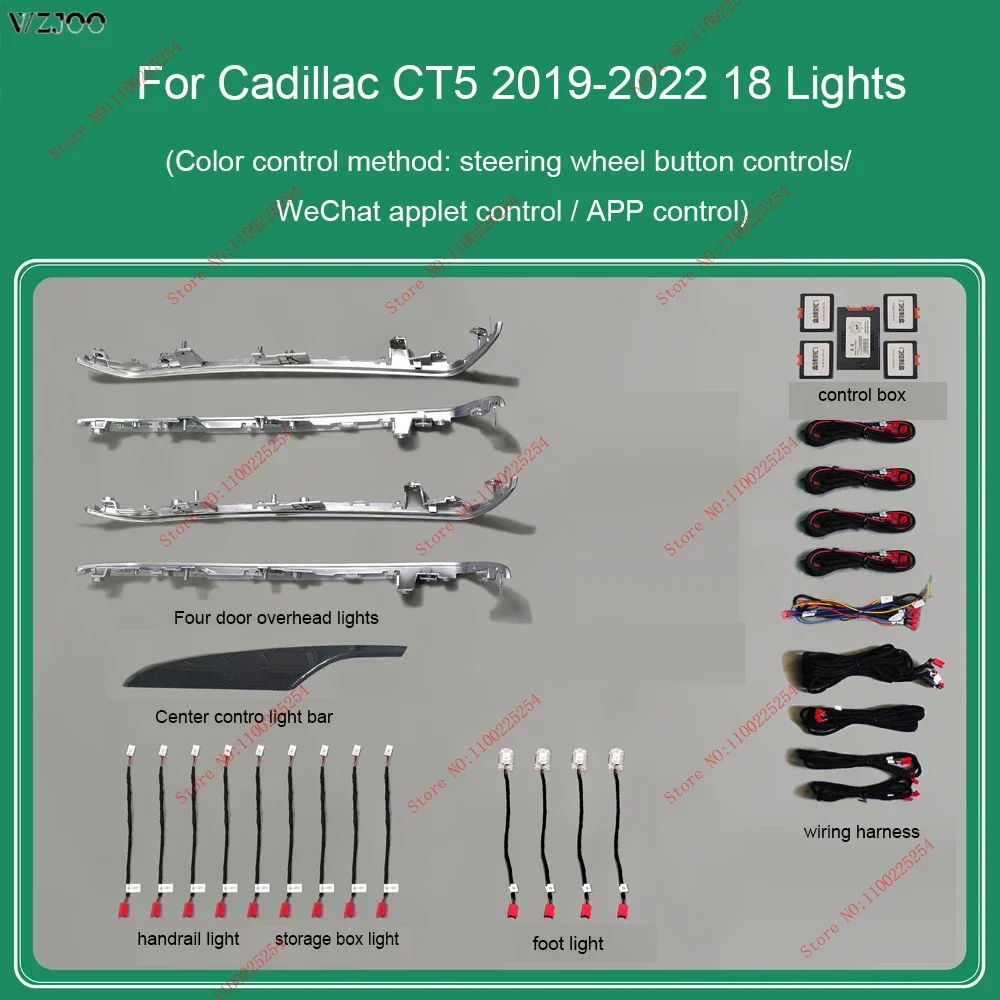 64 цвета на 2019-2022 годы Cadillac CT5 окружающий свет светодиодная атмосферная лампа световая полоса оригинальная атмосферная лампа 1:1
64 цвета на 2019-2022 годы Cadillac CT5 окружающий свет светодиодная атмосферная лампа световая полоса оригинальная атмосферная лампа 1:1