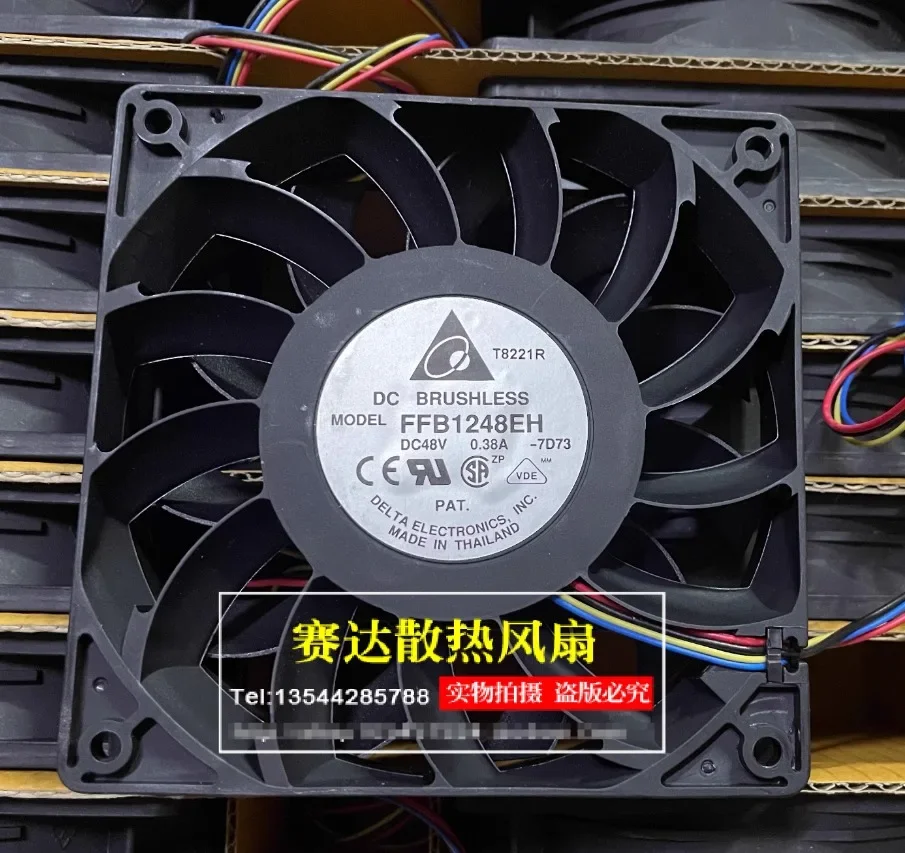 Delta Electronics FFB1248EH 7D73 DC 48V 0.38A 120x120x25mm 4-Wire Server Cooling Fan
Delta Electronics FFB1248EH 7D73 DC 48V 0.38A 120x120x25mm 4-Wire Server Cooling Fan