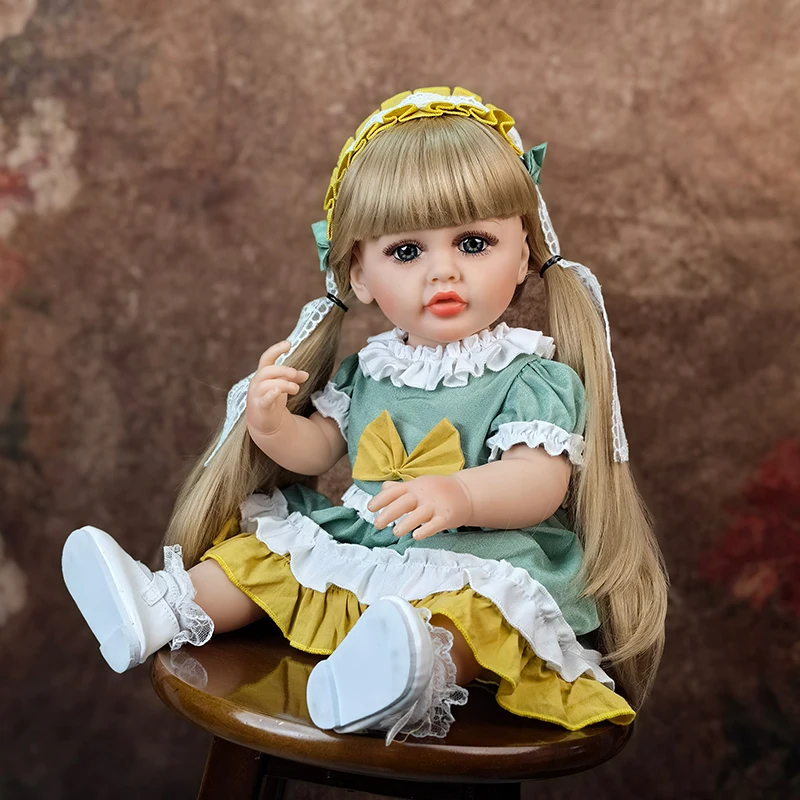55CM Reborn Baby Doll 22 Inch Full Body Silicone Waterproof Toddler Girl Doll Princess Lifelike Sof Touch Toy Christmas Gift
55CM Reborn Baby Doll 22 Inch Full Body Silicone Waterproof Toddler Girl Doll Princess Lifelike Sof Touch Toy Christmas Gift