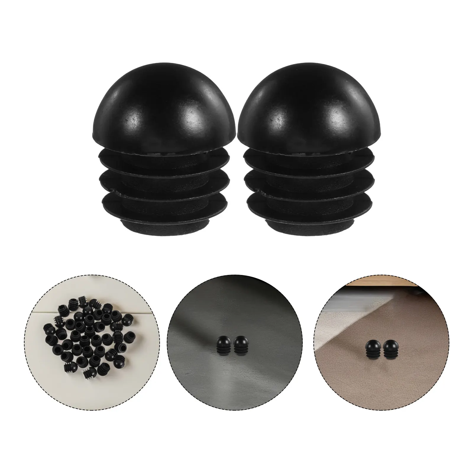 40Pcs Black Round Plastic Plug Inserts Furniture Leg Covers Stools Tables Tubing End Caps 19mm Noise Reduction
40Pcs Black Round Plastic Plug Inserts Furniture Leg Covers Stools Tables Tubing End Caps 19mm Noise Reduction