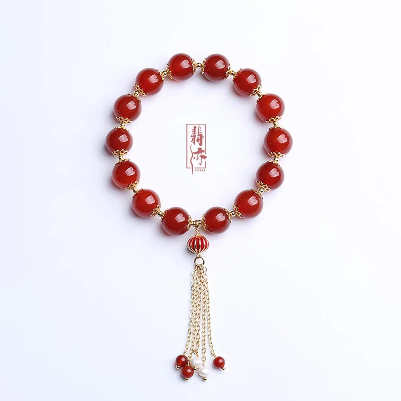 Natural Red Agate Beaded Bracelet for Women Red Lantern 2026 Chinese Zodiac Year Prayer Beads Jewelry Gifts
Natural Red Agate Beaded Bracelet for Women Red Lantern 2026 Chinese Zodiac Year Prayer Beads Jewelry Gifts