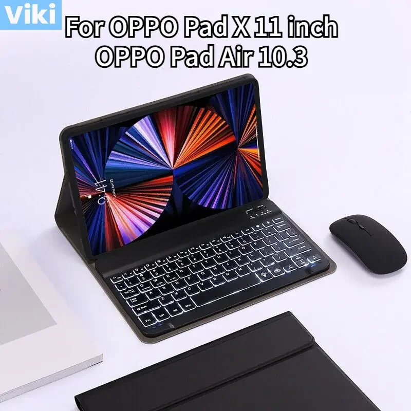 Magnetic Wireless Bluetooth Keyboard Mouse Case for OPPO Pad 11 OPPO Pad Air with 7 Colors Backlight Keyboard Casing Cover
Magnetic Wireless Bluetooth Keyboard Mouse Case for OPPO Pad 11 OPPO Pad Air with 7 Colors Backlight Keyboard Casing Cover