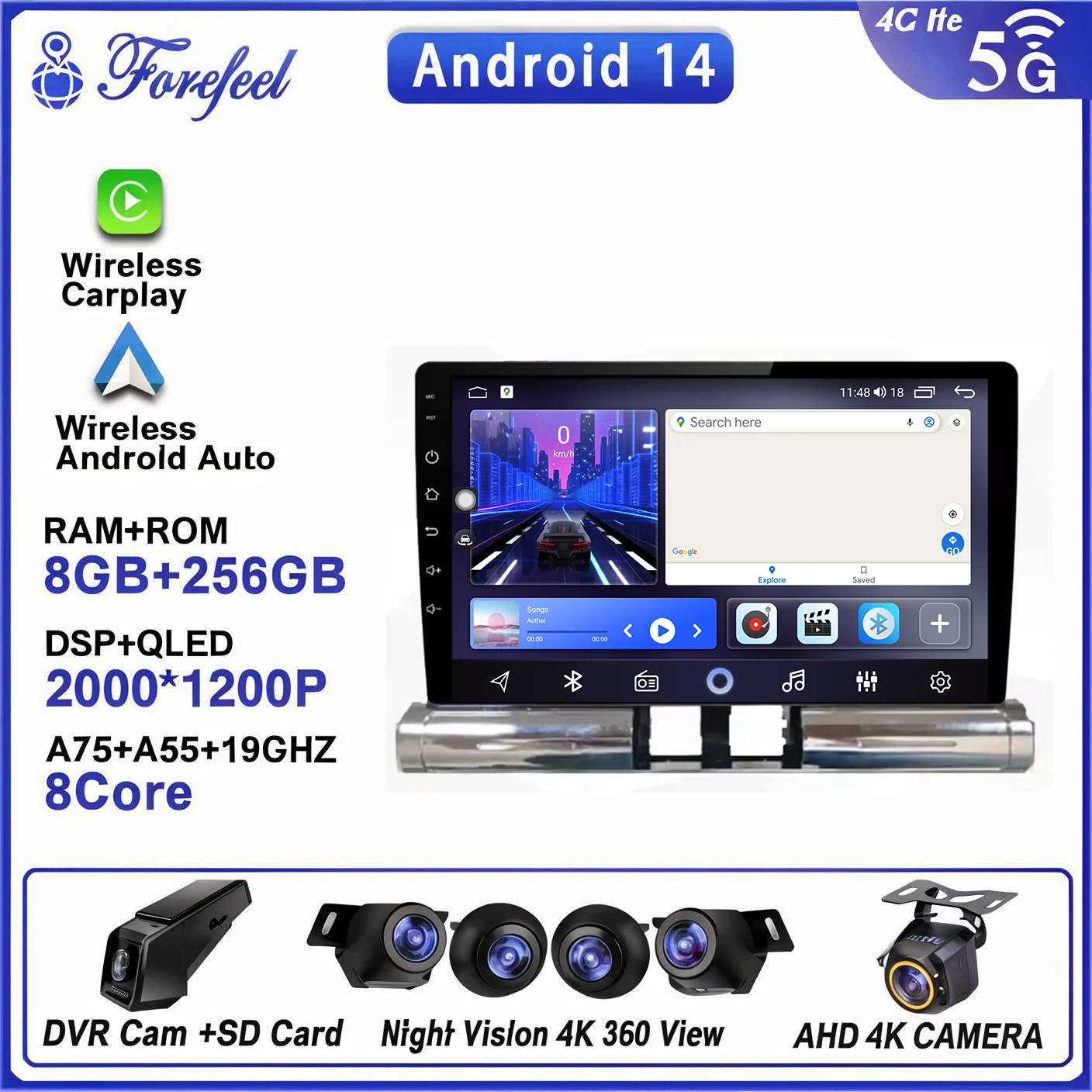 Car Android 16 Auto Radio For Citroen C3 2018 - 2023 Stereo Head Unit Multimedia Player 2K Dvd Qled Screen 2k Wifi Bt 5g Hd
Car Android 16 Auto Radio For Citroen C3 2018 - 2023 Stereo Head Unit Multimedia Player 2K Dvd Qled Screen 2k Wifi Bt 5g Hd