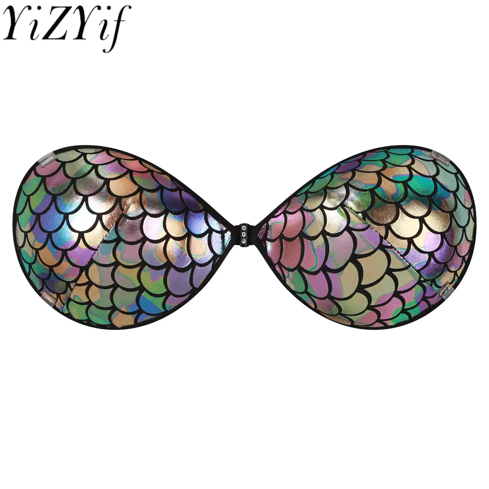 Women Fashion Shiny Adhesive Bra Strapless Seamless Push Up Bra Nipple Covers Breast Pasties for Costume Accessory Bra Beachwear
Women Fashion Shiny Adhesive Bra Strapless Seamless Push Up Bra Nipple Covers Breast Pasties for Costume Accessory Bra Beachwear