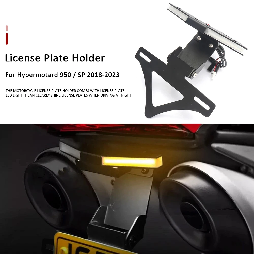 Motorcycle Accessories Turn Signal Rear License Plate Holder Tailstock Frame Bracket Kit For Ducati Hypermotard 950 SP 2018-2023
Motorcycle Accessories Turn Signal Rear License Plate Holder Tailstock Frame Bracket Kit For Ducati Hypermotard 950 SP 2018-2023