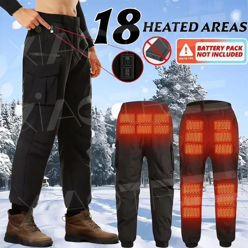 Winter Heated Pants 18-Zone Heating with Dual Control,3-Temperature Settings,Perfect for Hiking and Cold Weather Work as Casual
Winter Heated Pants 18-Zone Heating with Dual Control,3-Temperature Settings,Perfect for Hiking and Cold Weather Work as Casual
