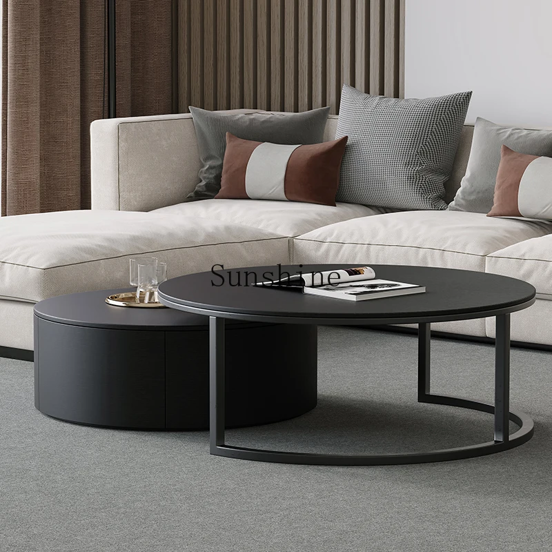 Light luxury round coffee table size combination design, simple modern personality creative living room
Light luxury round coffee table size combination design, simple modern personality creative living room
