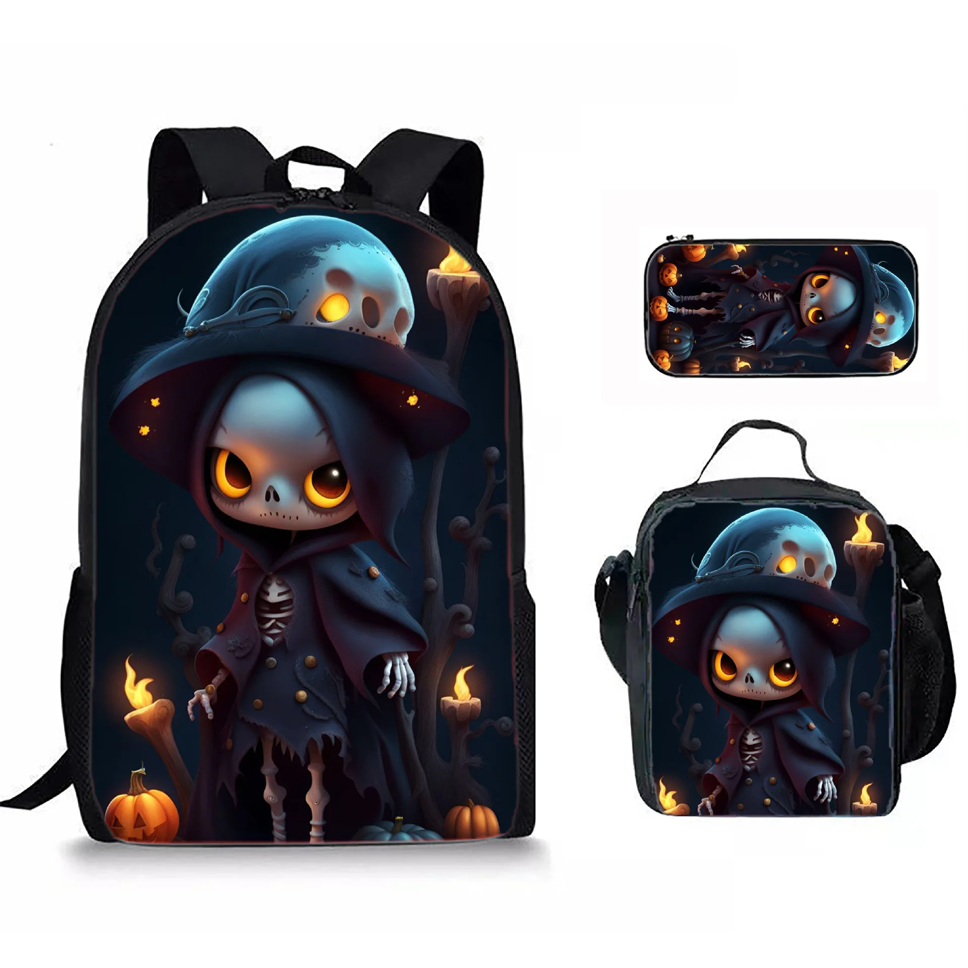 Cartoon Popular Novelty Funny Halloween 3D Print 3pcs/Set Student School Bags Laptop Daypack Backpack Lunch bag Pencil Case
Cartoon Popular Novelty Funny Halloween 3D Print 3pcs/Set Student School Bags Laptop Daypack Backpack Lunch bag Pencil Case
