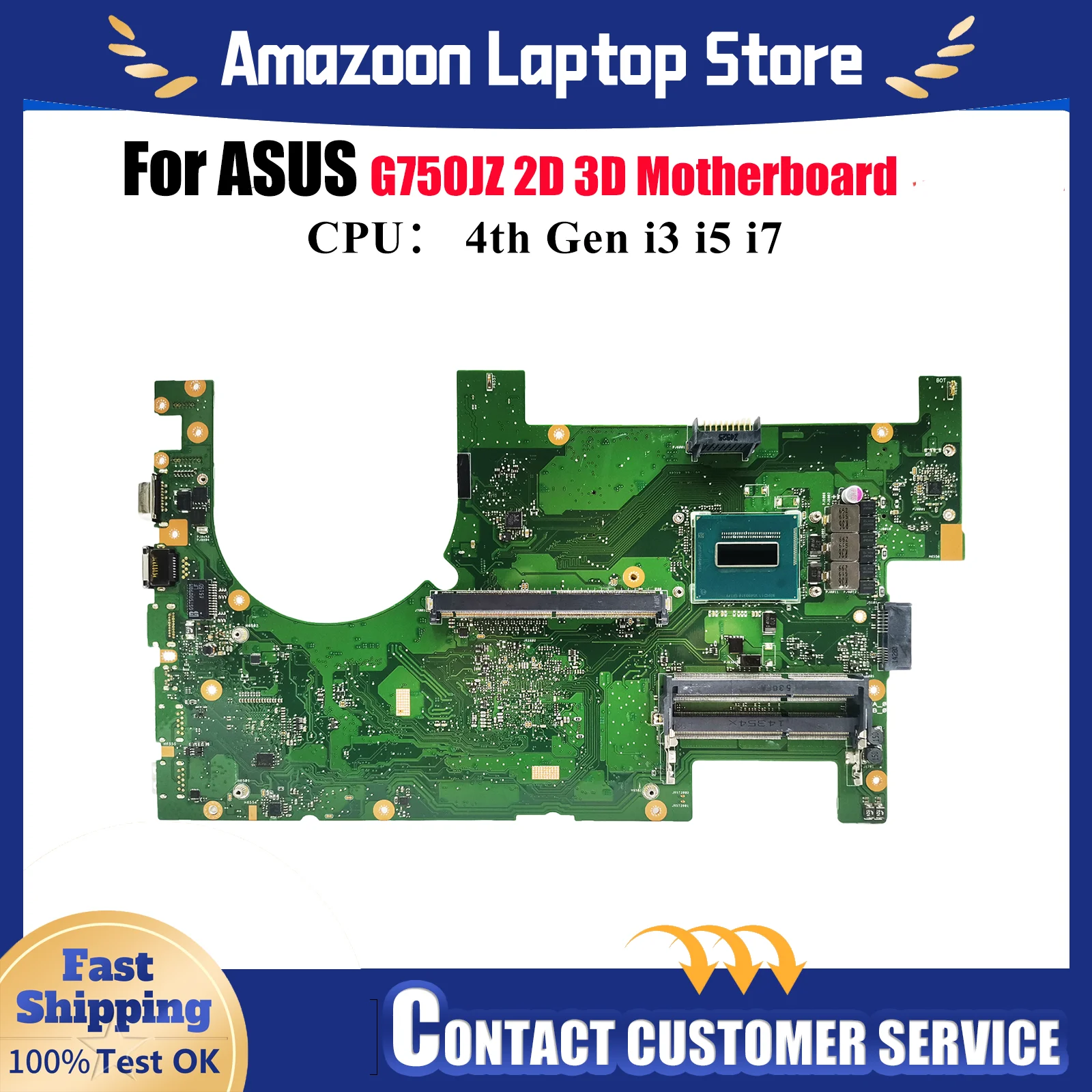 G750JZ Laptop Motherboard For ASUS ROG G750JW G750JZ G750JX G750J G750JH G750JY G750JM Mainboard With i3 i5 i7 CPU tests OK stk
G750JZ Laptop Motherboard For ASUS ROG G750JW G750JZ G750JX G750J G750JH G750JY G750JM Mainboard With i3 i5 i7 CPU tests OK stk
