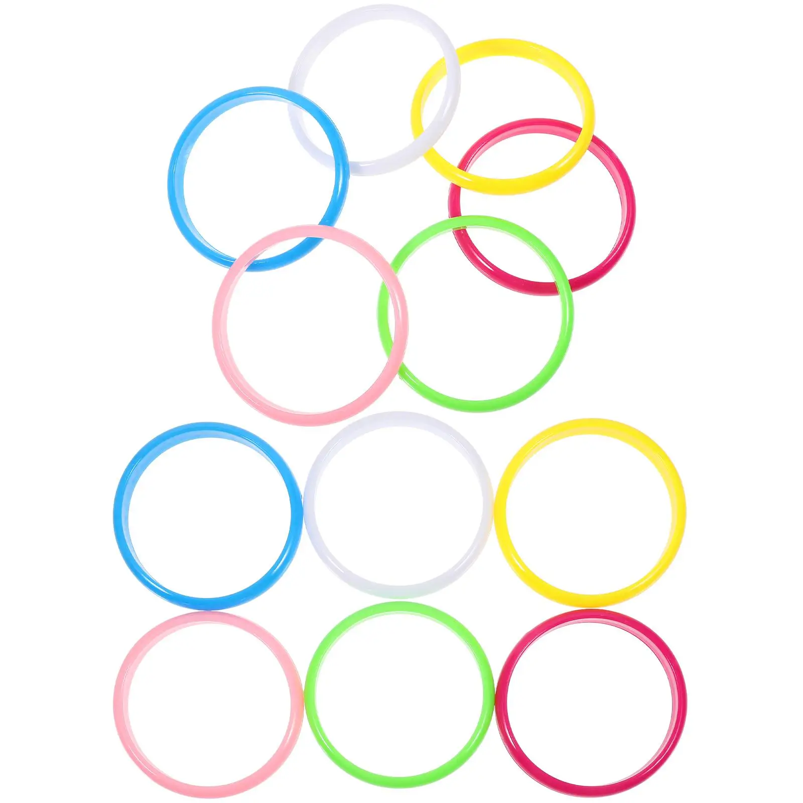 12Pcs Candy-Colored Plastic Bangles Bracelets Set for Girls Women Kids Sterling Silver Look Jade Like Gifts Toys
12Pcs Candy-Colored Plastic Bangles Bracelets Set for Girls Women Kids Sterling Silver Look Jade Like Gifts Toys