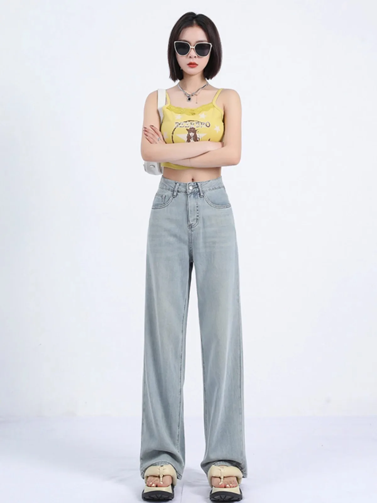Wide Leg Jeans Women High Waist Thin Summer New Narrow Straight Floor-Length Pants Loose Fit Casual Denim Trousers
Wide Leg Jeans Women High Waist Thin Summer New Narrow Straight Floor-Length Pants Loose Fit Casual Denim Trousers