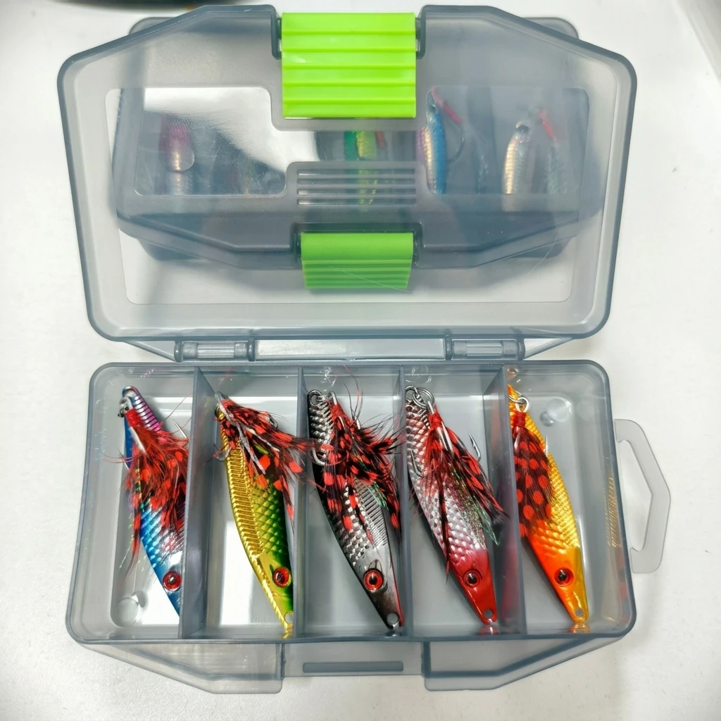 S-Shaped Swimming Jig Lure Set 5pcs with Sharp Treble Hooks for Bass Fishing
S-Shaped Swimming Jig Lure Set 5pcs with Sharp Treble Hooks for Bass Fishing
