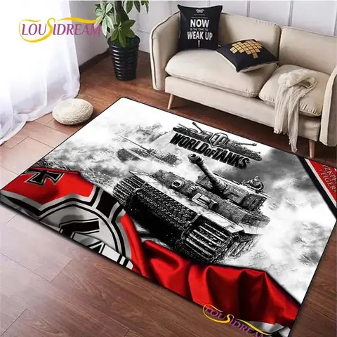 World Of Tanks Game Carpet for Living Room Bedroom Table decor Area Rugs Kitchen Door Un-slip Floor Mat Alfombra Birthday gift