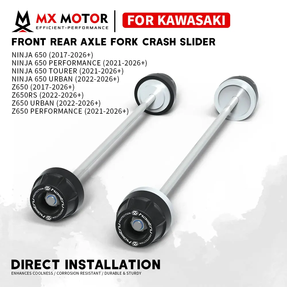 Ninja650 Motorcycle Front Rear Axle Fork Crash Slider For Kawasaki Ninja 650 Z 650 2017-2026 Rocker Arm Anti-collision Slider
Ninja650 Motorcycle Front Rear Axle Fork Crash Slider For Kawasaki Ninja 650 Z 650 2017-2026 Rocker Arm Anti-collision Slider