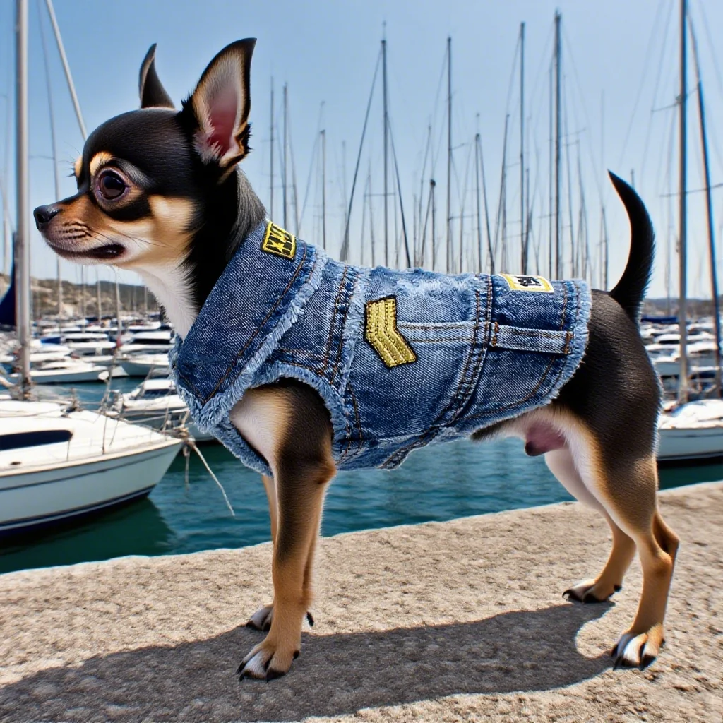 Dog Jean Jacket with Sticker Patterns, Blue Denim Puppy Shirt Classic Lapel Vest, Comfort Tank Top Cool Apparel for Dogs
Dog Jean Jacket with Sticker Patterns, Blue Denim Puppy Shirt Classic Lapel Vest, Comfort Tank Top Cool Apparel for Dogs