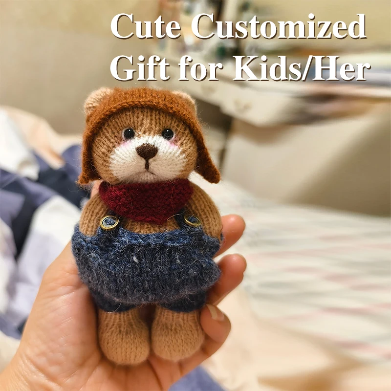 Personalized Crochet Teddy Bear Keychain Custom Name Handmade Amigurumi Bag Charm Gift
Personalized Crochet Teddy Bear Keychain Custom Name Handmade Amigurumi Bag Charm Gift