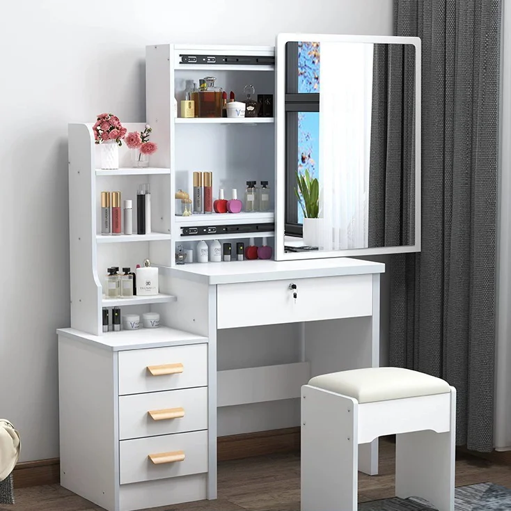 /Multifunctional Creative Storage MDF Material Bedroom Dressing Table Modern Minimalist Style With Sliding Mirror Disassemblable
/Multifunctional Creative Storage MDF Material Bedroom Dressing Table Modern Minimalist Style With Sliding Mirror Disassemblable