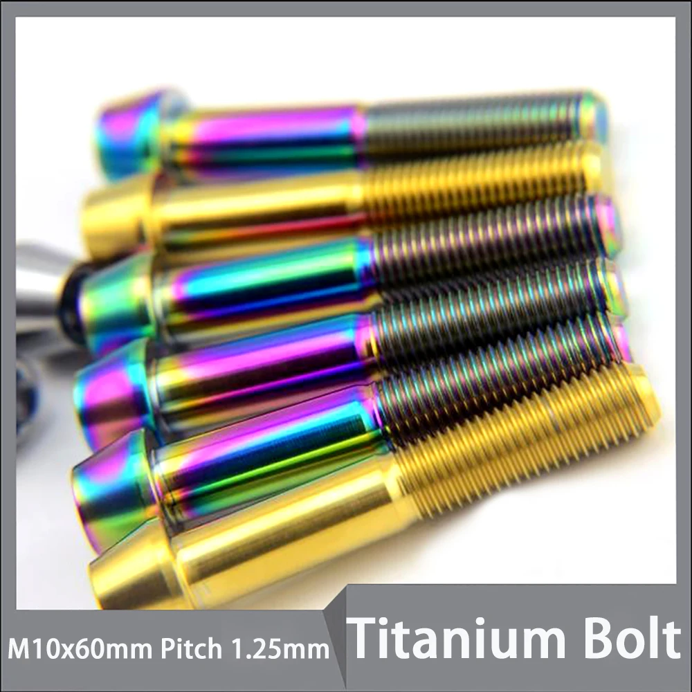 1pcs Titanium M10x60mm Pitch 1.25mm Allen Key Taper Head Screw for Suzuki Kawasaki Ducati Motorcycle Car
1pcs Titanium M10x60mm Pitch 1.25mm Allen Key Taper Head Screw for Suzuki Kawasaki Ducati Motorcycle Car