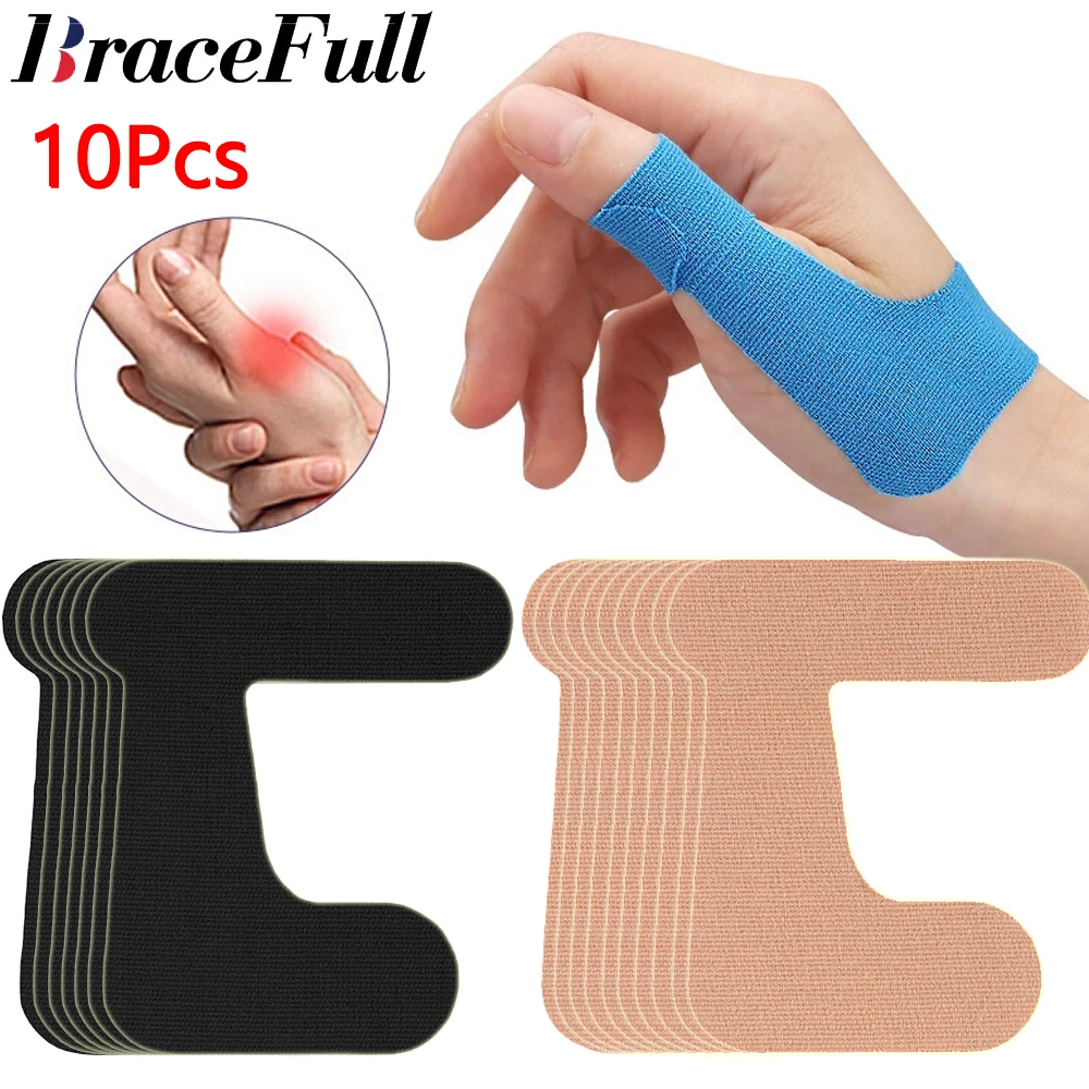 10 PCS Precut Thumb Support Tape,Self Adhesive Toe Kinesiology Patches Finger Bandages Supplies for Sport, Elastic Strap
10 PCS Precut Thumb Support Tape,Self Adhesive Toe Kinesiology Patches Finger Bandages Supplies for Sport, Elastic Strap