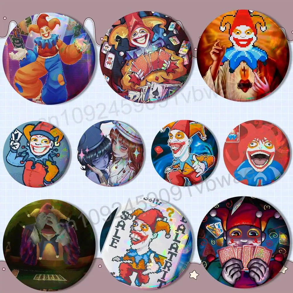game Strange Balatro Reflective Pin Tinplate Round Brooch Cartoon Cosplay Badges for Bag Hat Toys Gifts
game Strange Balatro Reflective Pin Tinplate Round Brooch Cartoon Cosplay Badges for Bag Hat Toys Gifts