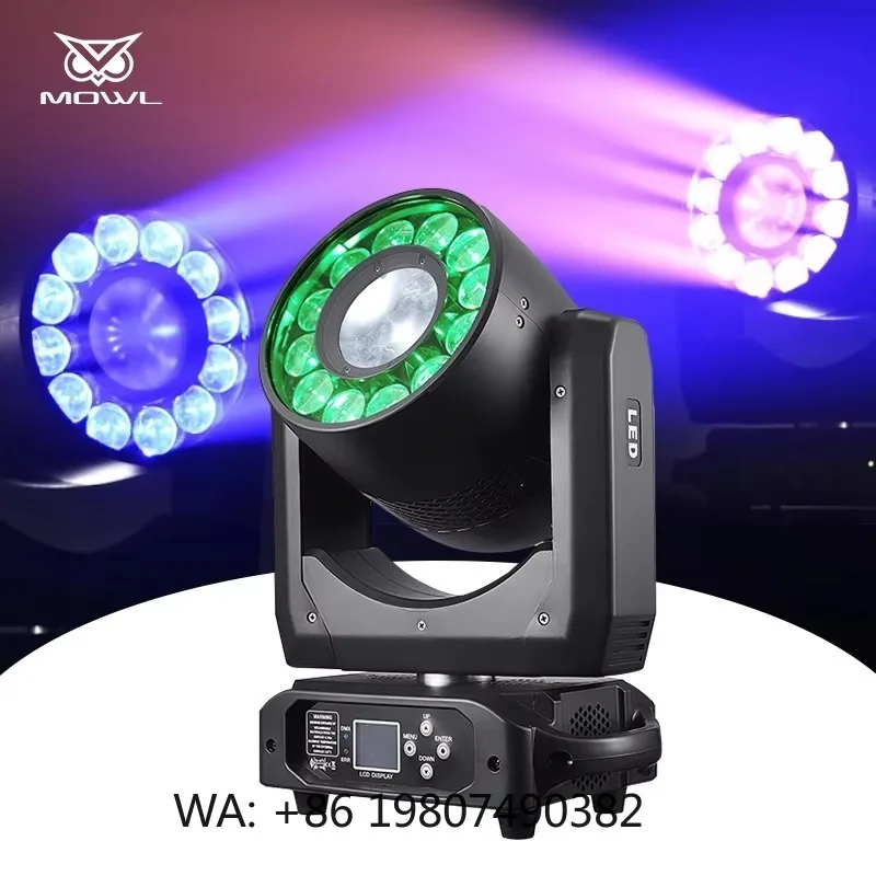 300W 2in1 Zoom Wash LED Moving Head Projection Light RGBW DMX Par Spotlight for DJ Bar Disco Club Event Stage Shows
300W 2in1 Zoom Wash LED Moving Head Projection Light RGBW DMX Par Spotlight for DJ Bar Disco Club Event Stage Shows