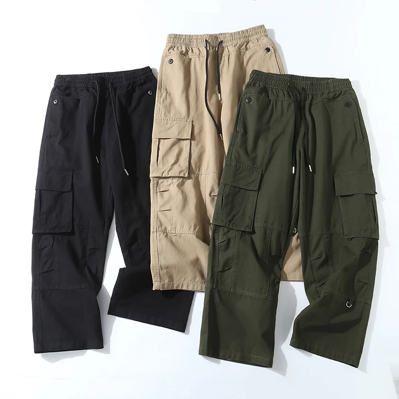 Retro Japanese Style Men's Khaki Loose Straight Leg Workwear Trousers CityBoy Casual Drawstring Wide Leg Pants
Retro Japanese Style Men's Khaki Loose Straight Leg Workwear Trousers CityBoy Casual Drawstring Wide Leg Pants