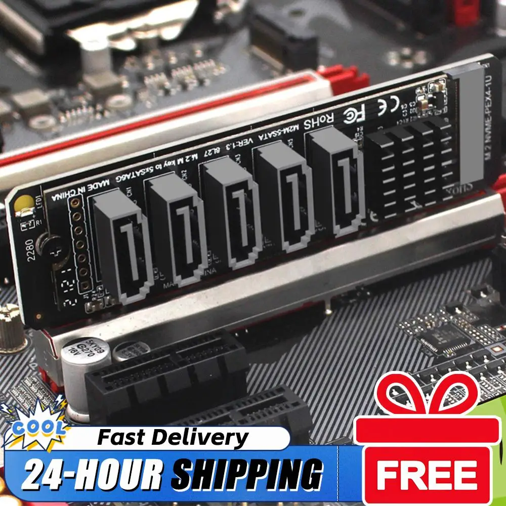 M.2 M-Key PCI Express To SATA 3.0 Hard Disk Adapter Card JMB585 Chipset Expansion Card Adapter Support for OS/Windows /Linux
M.2 M-Key PCI Express To SATA 3.0 Hard Disk Adapter Card JMB585 Chipset Expansion Card Adapter Support for OS/Windows /Linux