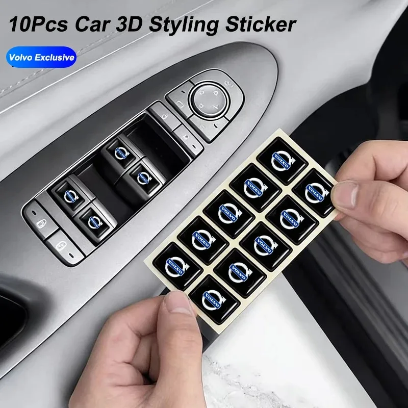 10Pcs 3D Epoxy Car Logo Stickers For Volvo XC60 XC40 XC90 S60 S90 V60 V90 XC70 C40 EX40 EX90 Decor Scratch Protection
10Pcs 3D Epoxy Car Logo Stickers For Volvo XC60 XC40 XC90 S60 S90 V60 V90 XC70 C40 EX40 EX90 Decor Scratch Protection