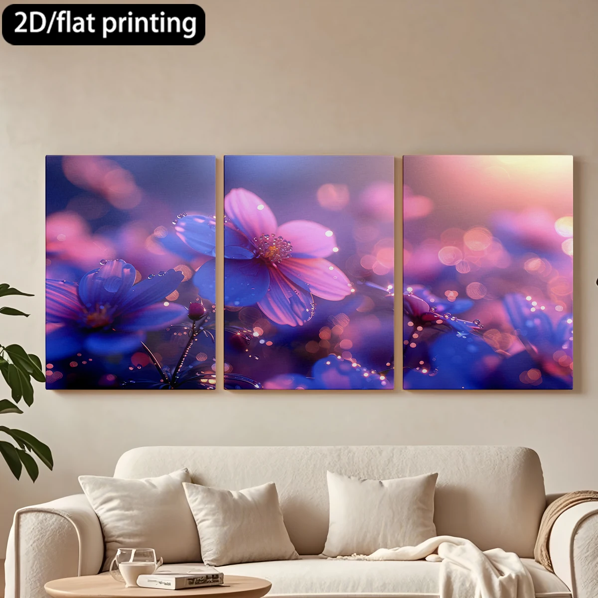 3pc wooden frame canvas decorative paintingExquisite cosmo flowers, dew drops, light.Corridor bedroom decoration
3pc wooden frame canvas decorative paintingExquisite cosmo flowers, dew drops, light.Corridor bedroom decoration