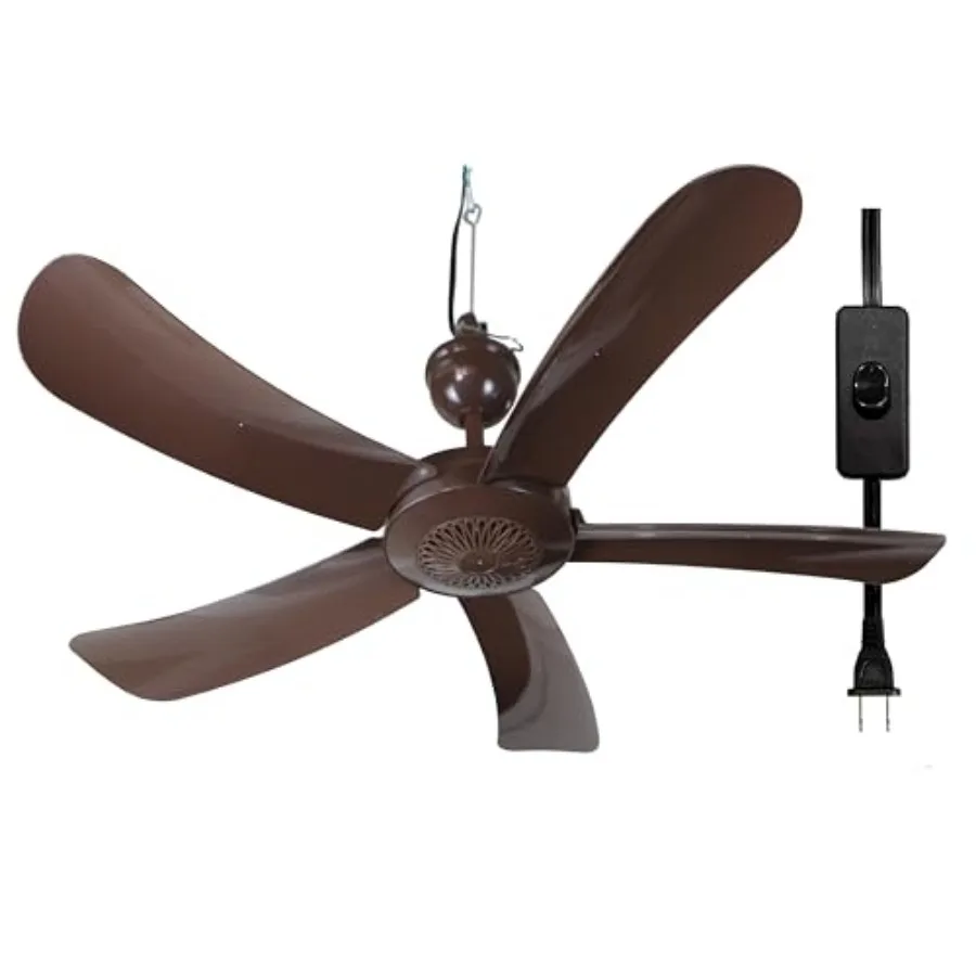 Pergola Breeze Single Speed 31" Portable Ceiling Fan AC 110V with 15' cord and in-line power switch. Great for Pergolas Gazebos
Pergola Breeze Single Speed 31" Portable Ceiling Fan AC 110V with 15' cord and in-line power switch. Great for Pergolas Gazebos