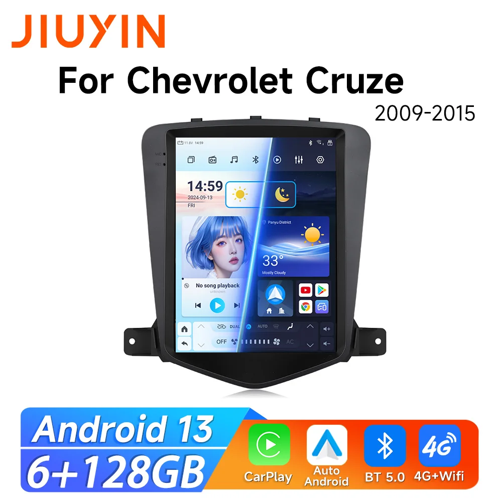 Автомобильное радио JIUYIN Android 13, для Chevrolet Cruze J300 2008-2012, мультимедийный плеер, Carplay, авто стерео GPS, 2Din, DVD-головка, Uni
Автомобильное радио JIUYIN Android 13, для Chevrolet Cruze J300 2008-2012, мультимедийный плеер, Carplay, авто стерео GPS, 2Din, DVD-головка, Uni