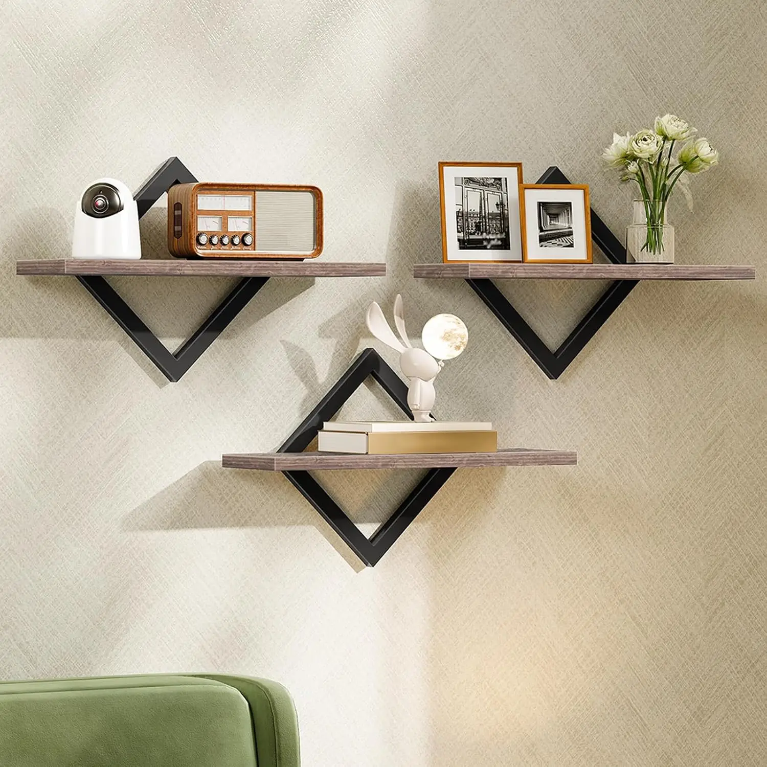 Floating Shelves for Wall, Set of 3 Hanging Shelves, Wall Decor Display Shelves for Living Room, Bedroom, Kitchen, Bath
Floating Shelves for Wall, Set of 3 Hanging Shelves, Wall Decor Display Shelves for Living Room, Bedroom, Kitchen, Bath