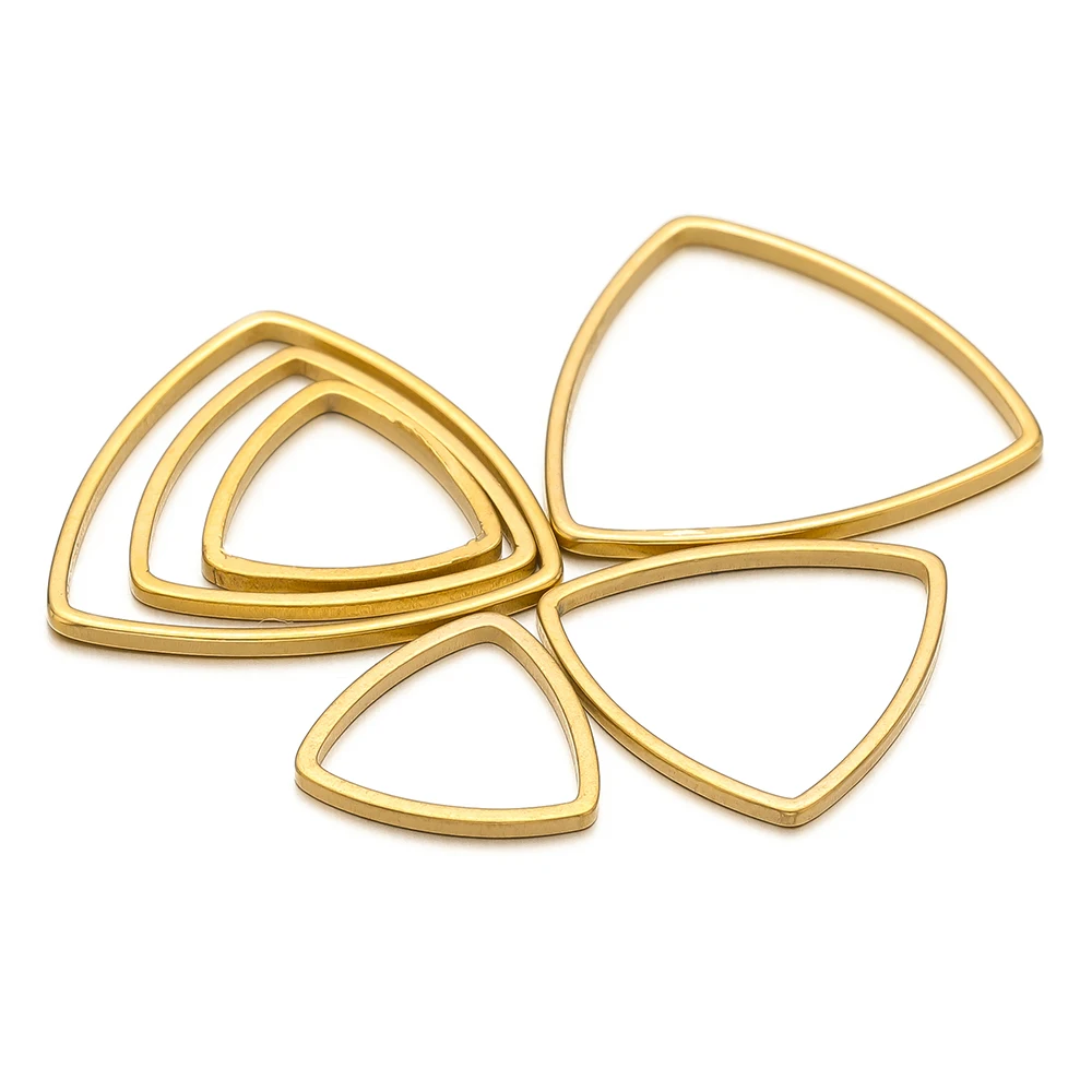 11/16/19mm Stainless Steel PVD Irregular Triangle Connectors Charms Pendant for Diy Jewelry Bracelet Making Findings Wholesale 
11/16/19mm Stainless Steel PVD Irregular Triangle Connectors Charms Pendant for Diy Jewelry Bracelet Making Findings Wholesale