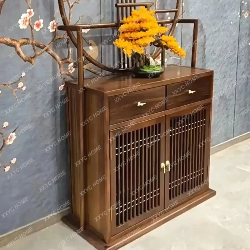 AANew Chinese Zen Style Solid Wood Ebony Cabinet Wall-Mounted Storage Display Cabinet
AANew Chinese Zen Style Solid Wood Ebony Cabinet Wall-Mounted Storage Display Cabinet