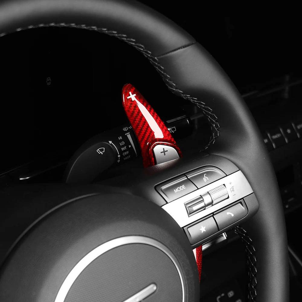 Carbon Fiber Car Steering Wheel Shifter Paddles Shifter Accessories 2Pcs For Hyundai Sonata 2025 LHD/RHD
Carbon Fiber Car Steering Wheel Shifter Paddles Shifter Accessories 2Pcs For Hyundai Sonata 2025 LHD/RHD